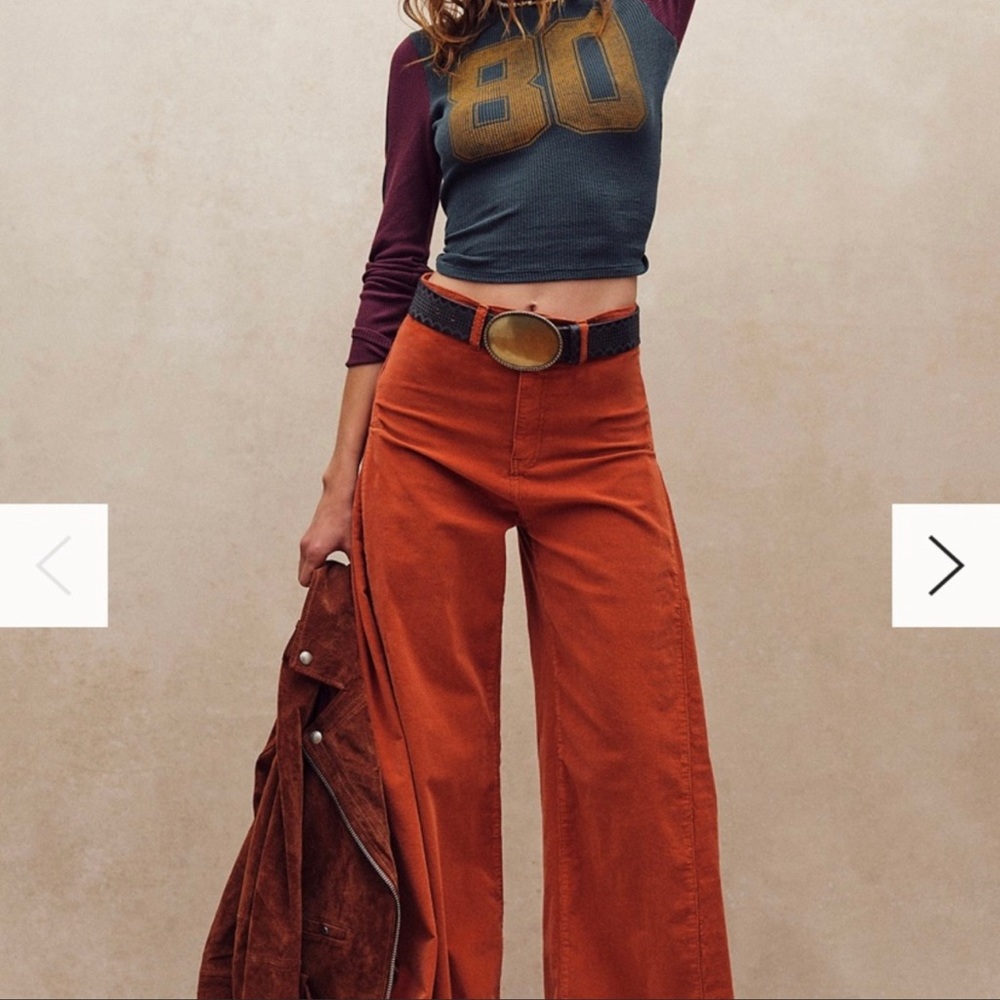 Free People wide legs cords